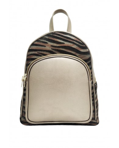 Rucsac dama din piele naturala, Crem Zebra, Ariana Rucsac dama din piele naturala, Crem Zebra, Ariana