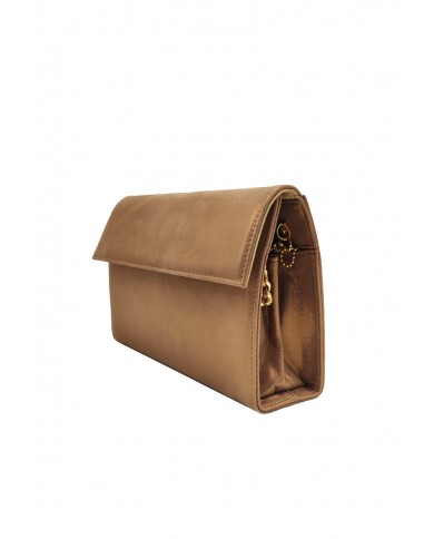 Geanta de ocazie din piele naturala, Bronz, Vivian Geanta de ocazie din piele naturala, Bronz, Vivian