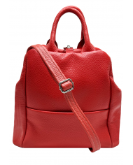 Rucsac dama din piele naturala, Rosu, Laurel Rucsac dama din piele naturala, Rosu, Laurel