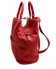 Rucsac dama din piele naturala, Rosu, Laurel Rucsac dama din piele naturala, Rosu, Laurel